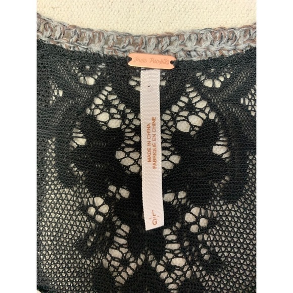 Free People Sheer Lace Tunic Black NWT - Picture 6 of 12